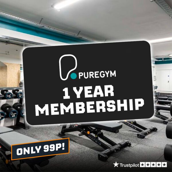 1 YEAR PURE GYM MEMBERSHIP