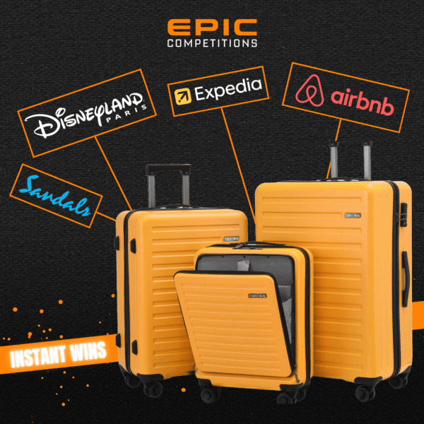 3-PIECE LUGGAGE SET + INSTANT WINS