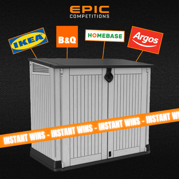 KETER STORAGE SHED + INSTANT WINS