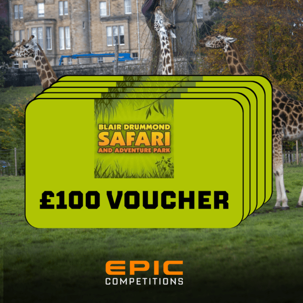 BLAIR DRUMMOND £100 VOUCHER- 5 WINNERS