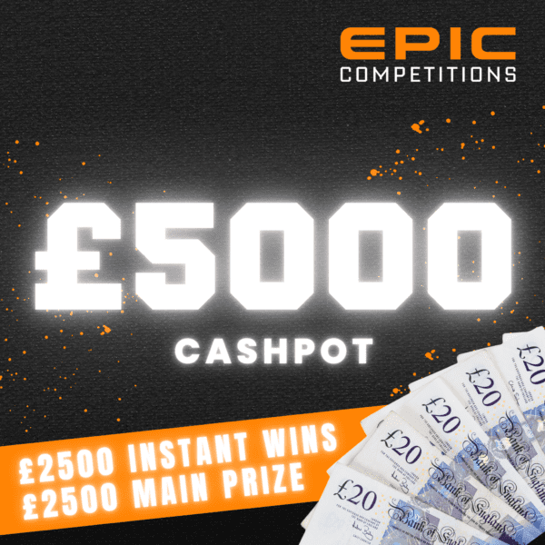 £5000 CASHPOT + INSTANT WINS