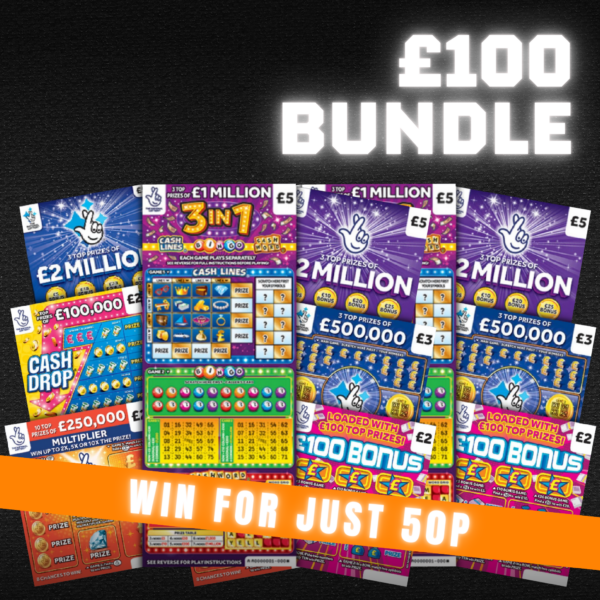 £100 SCRATCHCARD BUNDLE