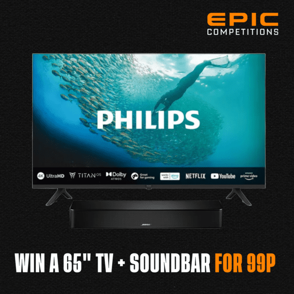65" PHILLIPS TV + BOSE SOUNDBAR