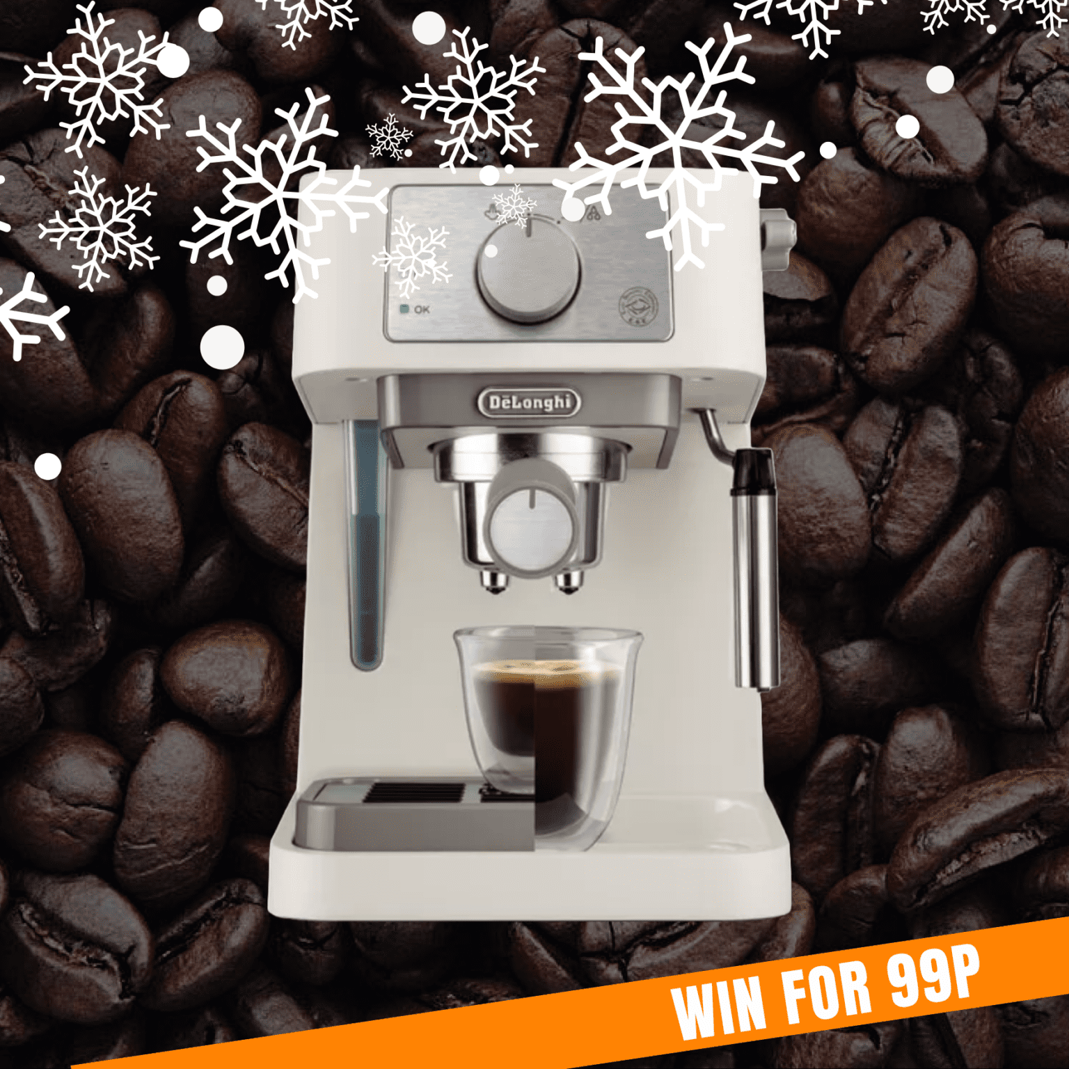 DELONGHI COFFEE MACHINE + INSTANT WINS Epic Competitions